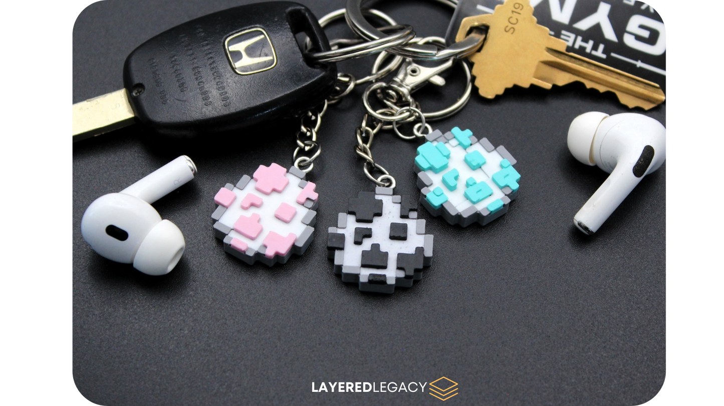 Minecraft Spawn Egg Keychain