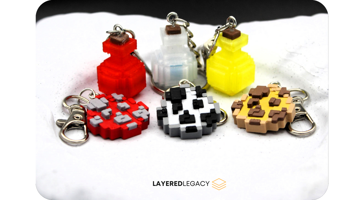 Minecraft Spawn Egg Keychain