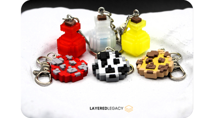 Minecraft Spawn Egg Keychain