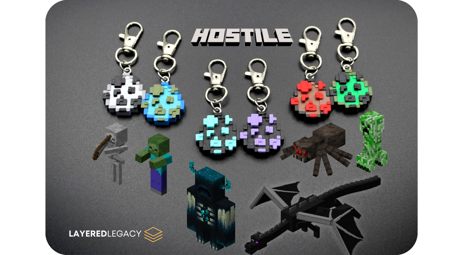 Minecraft Spawn Egg Keychain