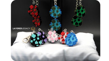 Minecraft Spawn Egg Keychain
